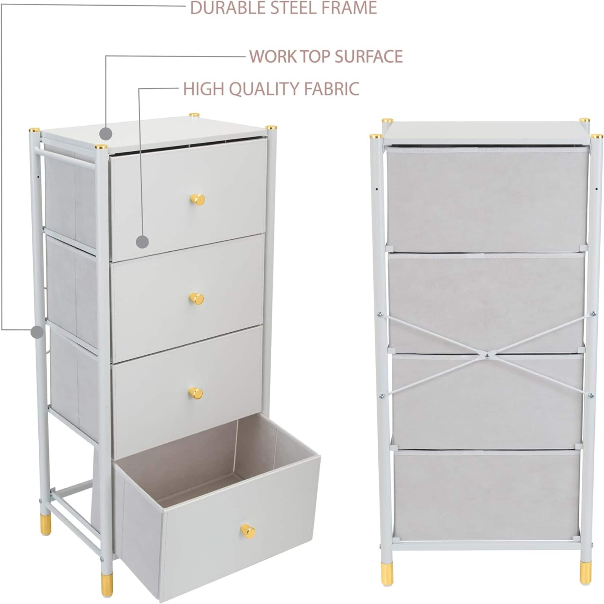 Simplify 4 Drawer Luxury Dresser